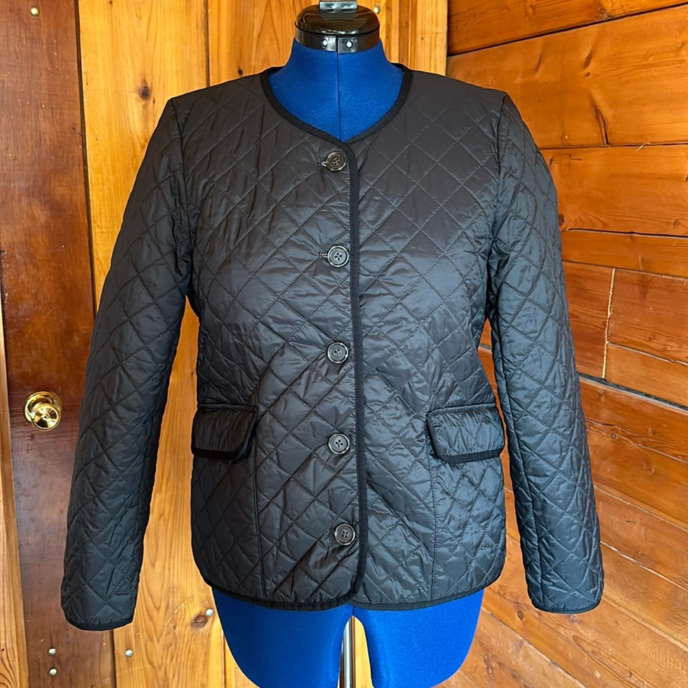 J. Crew Black Signature Puffer Jacket